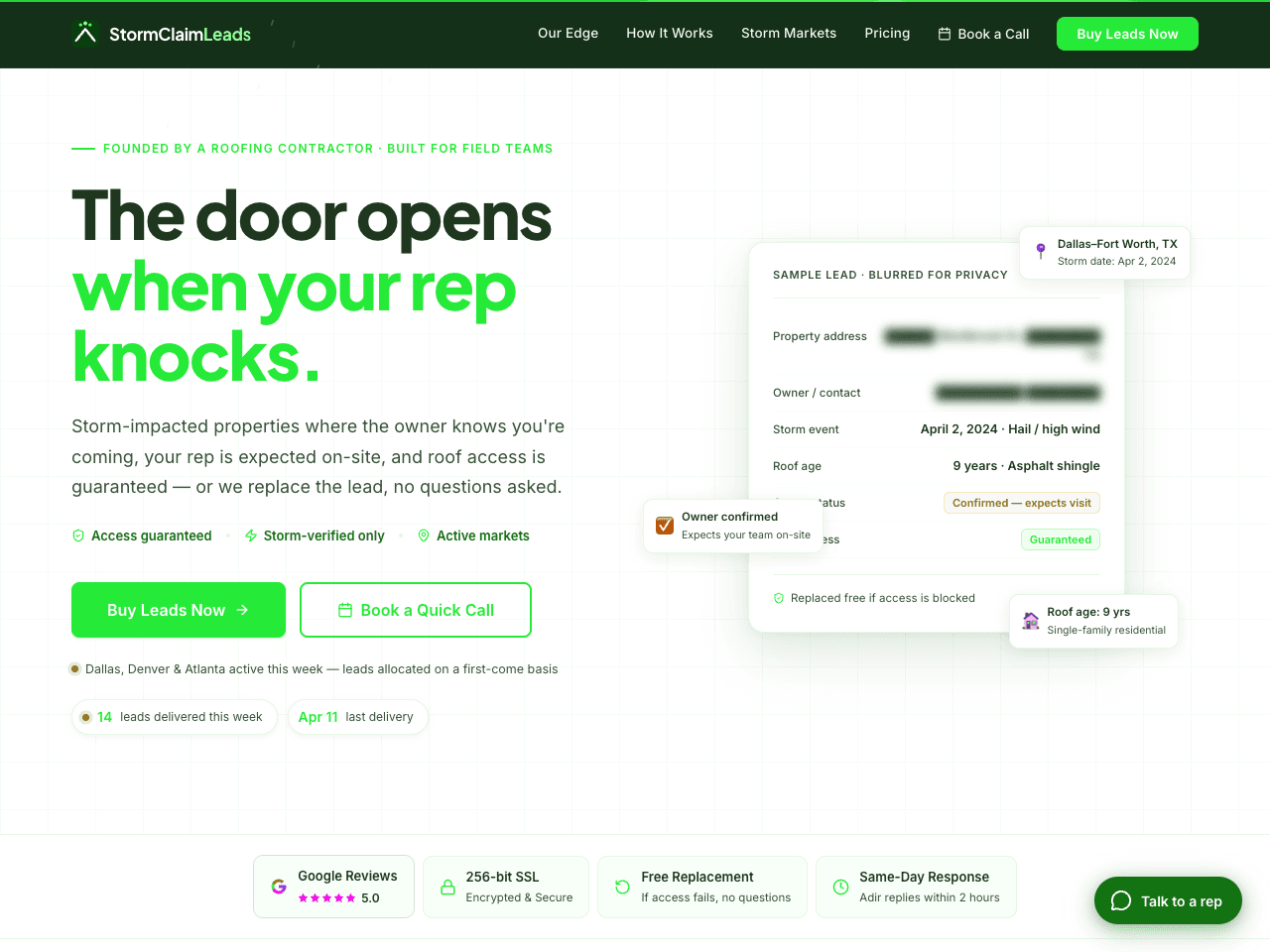 Storm Claim — Lead-gen automation funnel